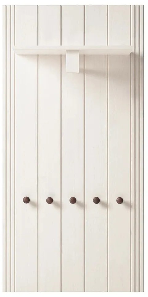 Fehér borovi fenyő előszoba bútor 60x120x25 cm Anita – Støraa