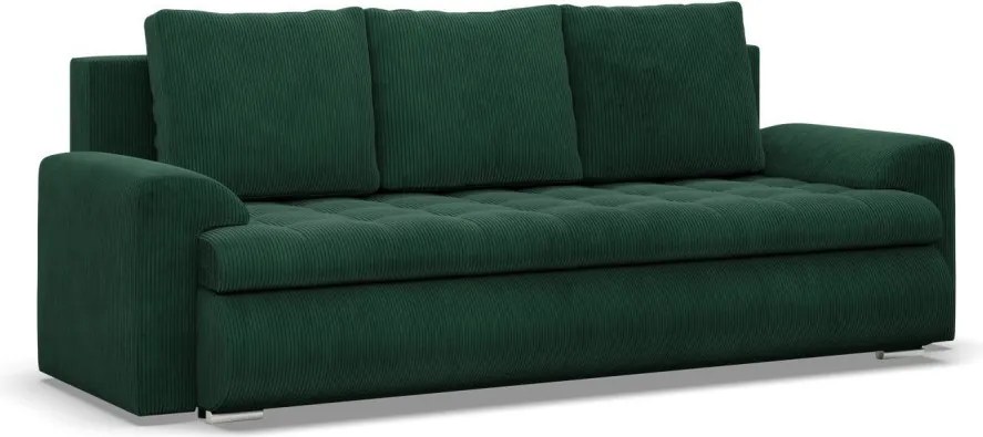 Tokio kanapéágy, kordbársony, zöld