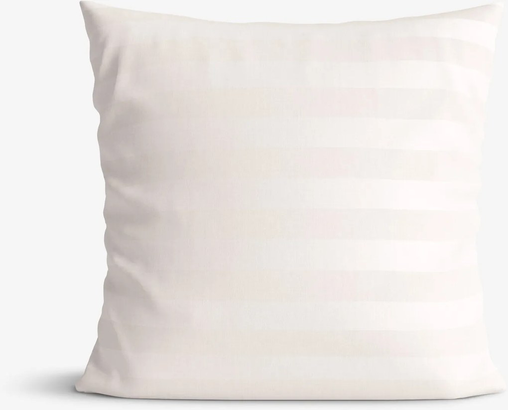 Goldea damaszt párnahuzat - krémszínű csíkos 50 x 50 cm