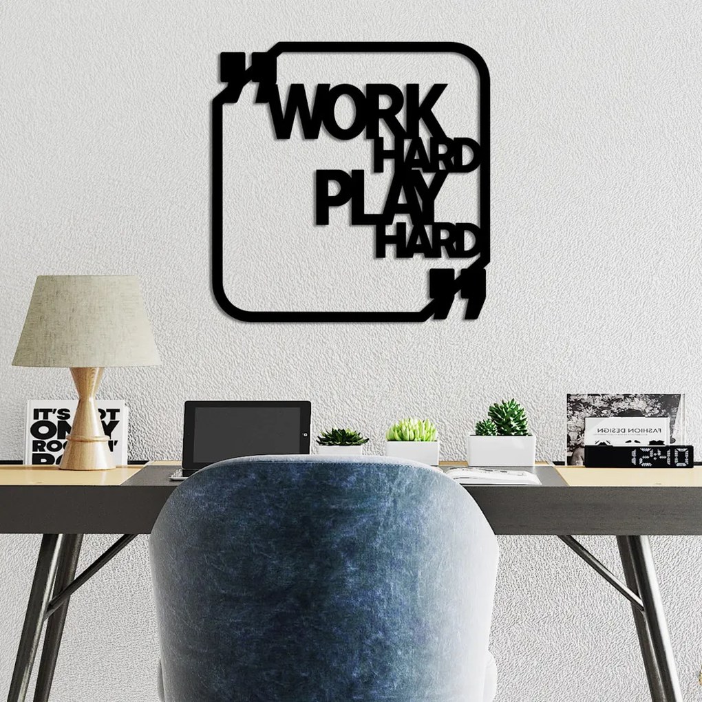 Work fém fali dekoráció, 50×50 cm – TR891TNL3374
