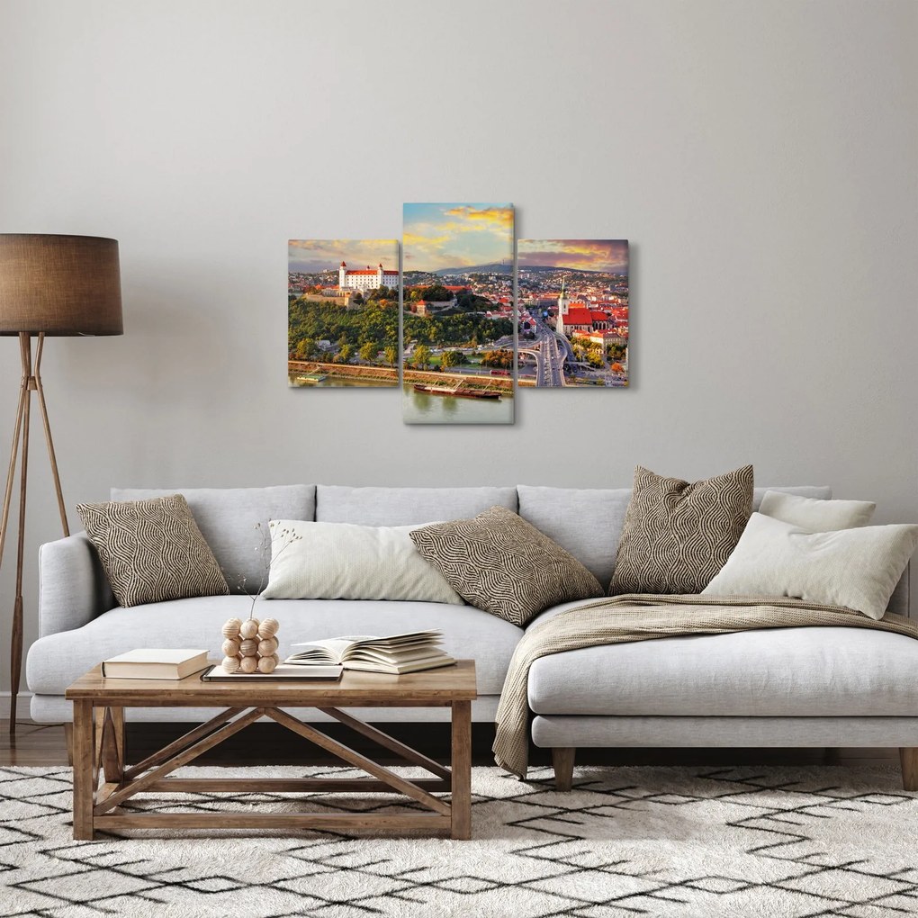 Kép - panoráma, Pozsony, Szlovákia (90x60 cm)