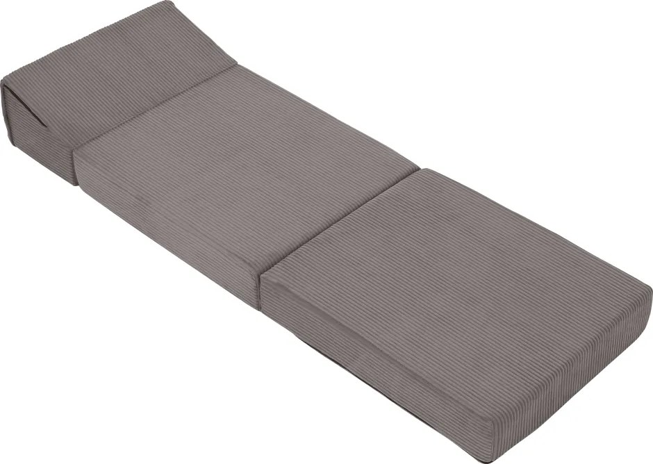 Összecsukható matrac/fotel, 2 az 1-ben, szürke, MALEN