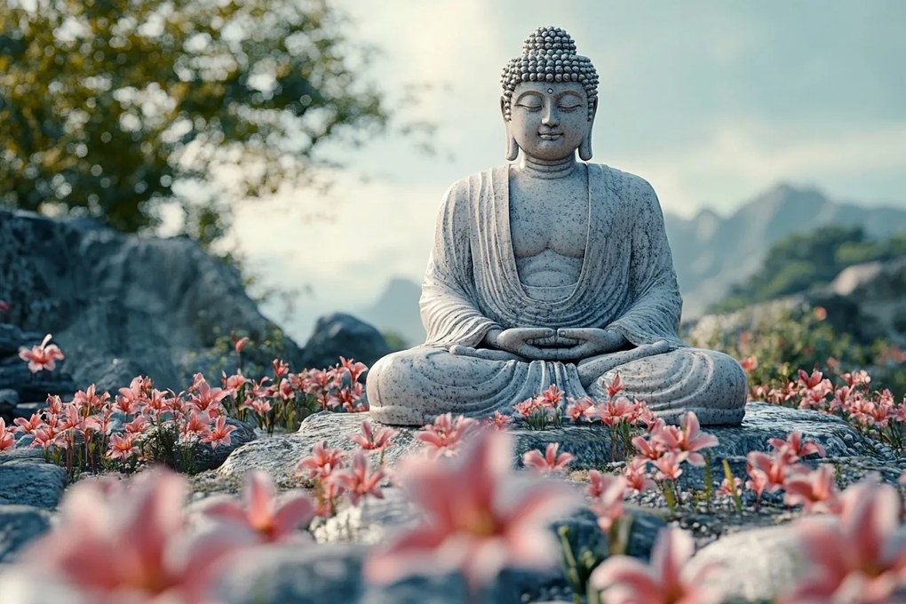 Vászonkép Canvas Vallás Szobor Buddha Szobor Zen Meditáció 120x80