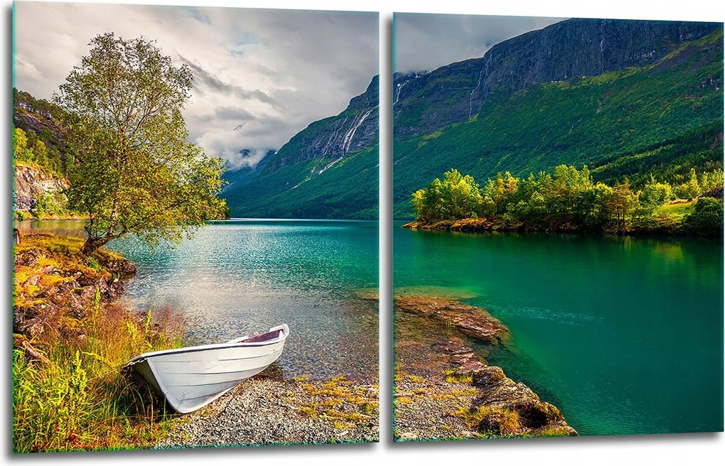 7in1 2x Üveg Tűzhelyvédő Főzőlap 40x52 Tájkép