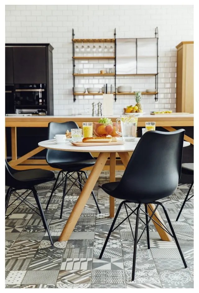 Eco 2 db fehér szék, fehér fém lábszerkezettel - Bonami Essentials