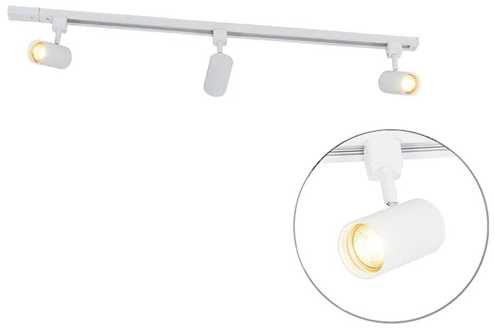 Okos sínrendszer fehér 1 fázisú 3 lámpás, Wi-Fi GU10-zel - Iconic Jeana
