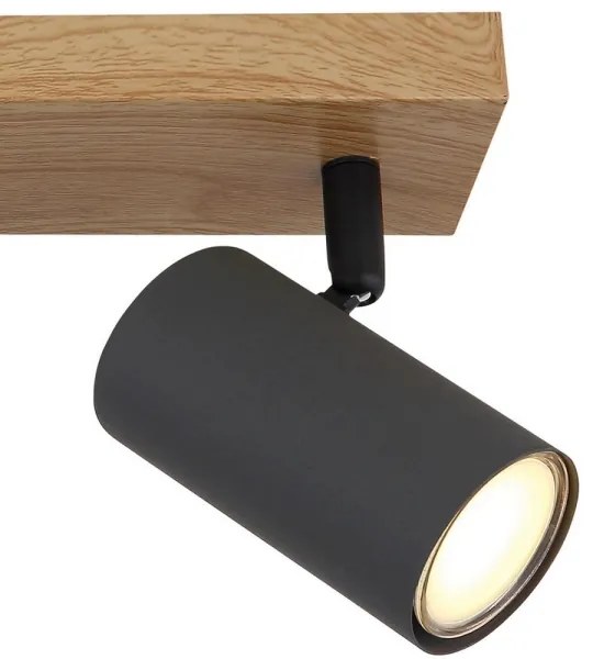 Globo 57911-3G - Spotlámpa ROBBY 3xGU10/35W/230V szürke/barna