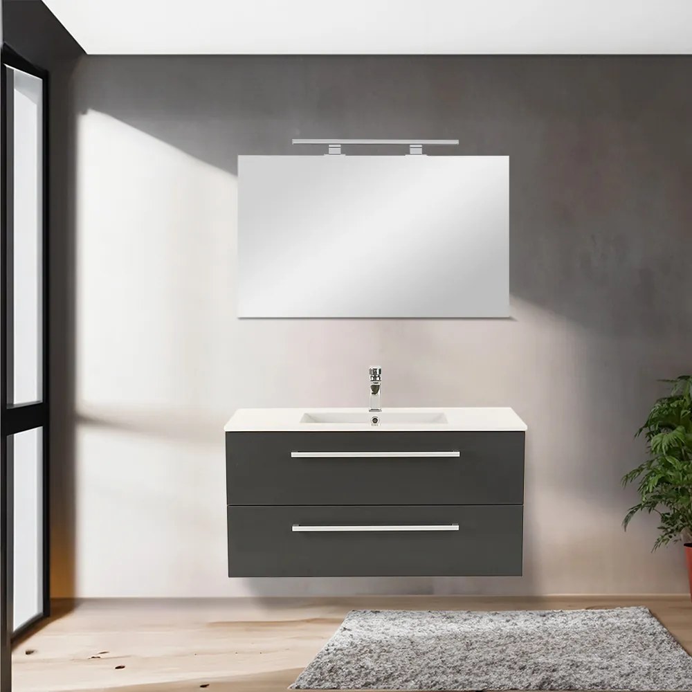 Vario Clam 100 Fürdőszoba alsó szekrény mosdóval