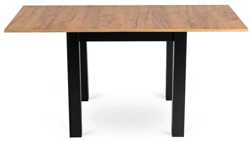 Stół MAX Rozkładany 80-160 cm Dąb Craft/Czarny
