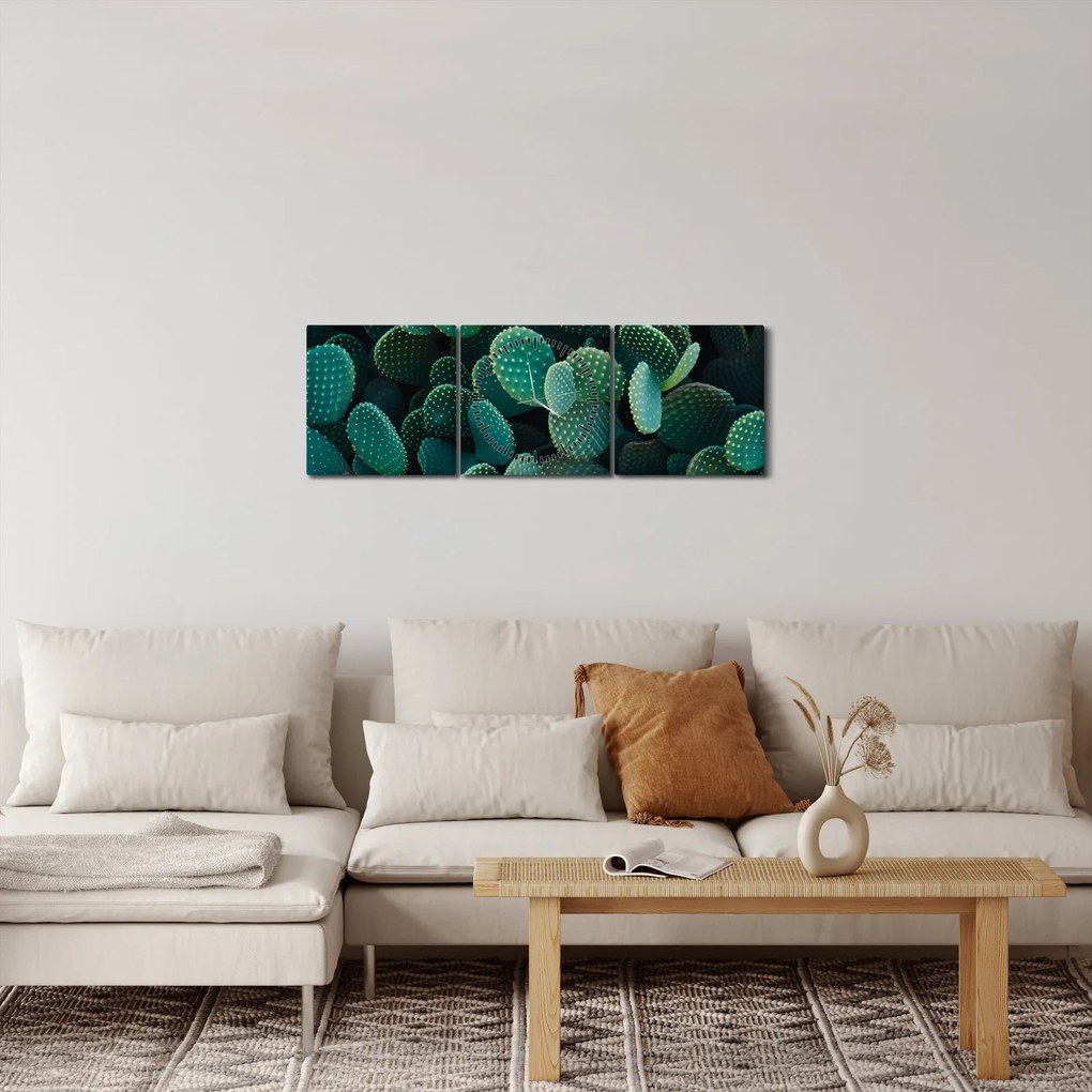 Kép - Opuntia (órával) (90x30 cm)
