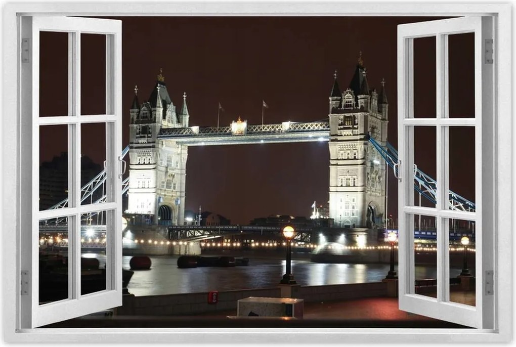 Poszterek 60x40 Tower Bridge éjszaka