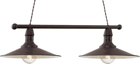 Brilagi - Kábeles csillár FORGE 2xE27/60W/230V barna