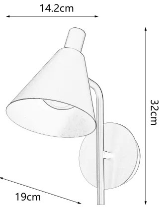 Brilagi - LED Fali lámpa LUCERA LED/3W/230V piros Burgundi