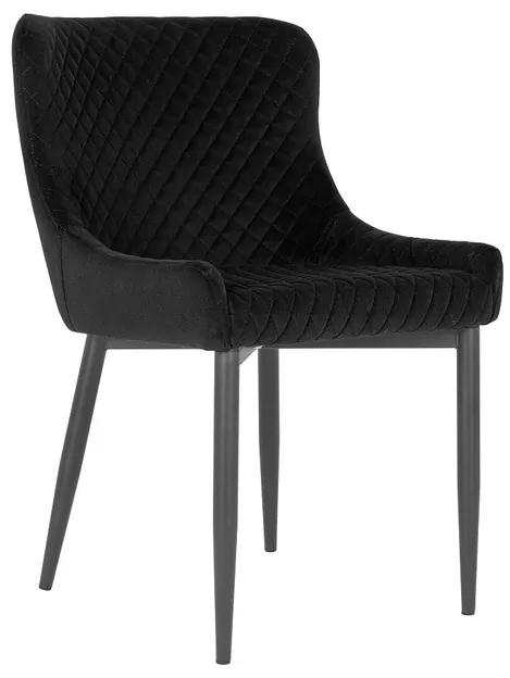 Design szék Lapid fekete bársony