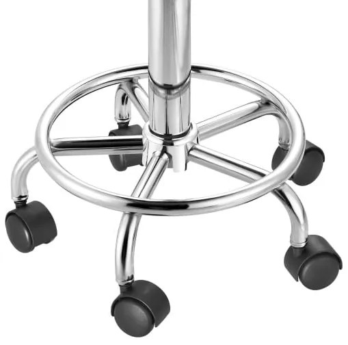 Casaria® Gurulós puff 50x51-65 cm - szürke