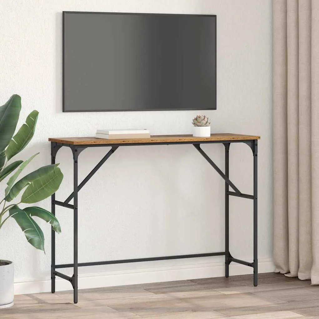 Konzolasztal Öreg fa 100 x 32 x 75 cm Faanyag