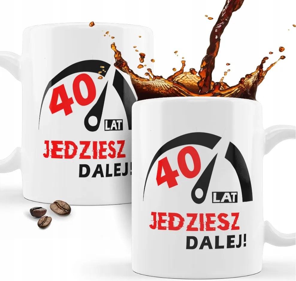 Születésnapi ajándék bögre 40 éves kortól