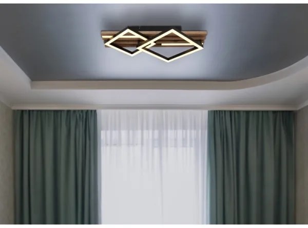 Globo 67344D1-LED Mennyezeti lámpatest OBRIEN LED/18W/230V + LED/7W 3000K 31x47,5cm