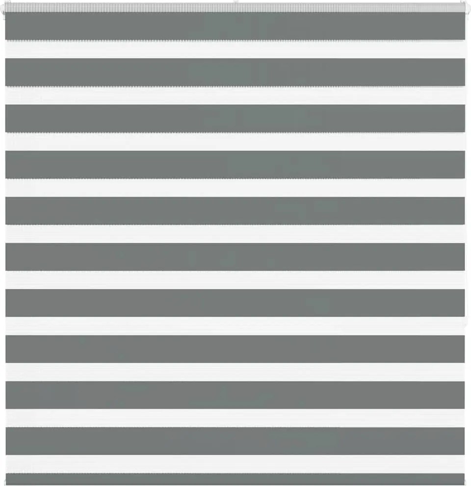 vidaXL zebrafüggönnyel sötét szürke szövetszélesség 135,9cm poliészter