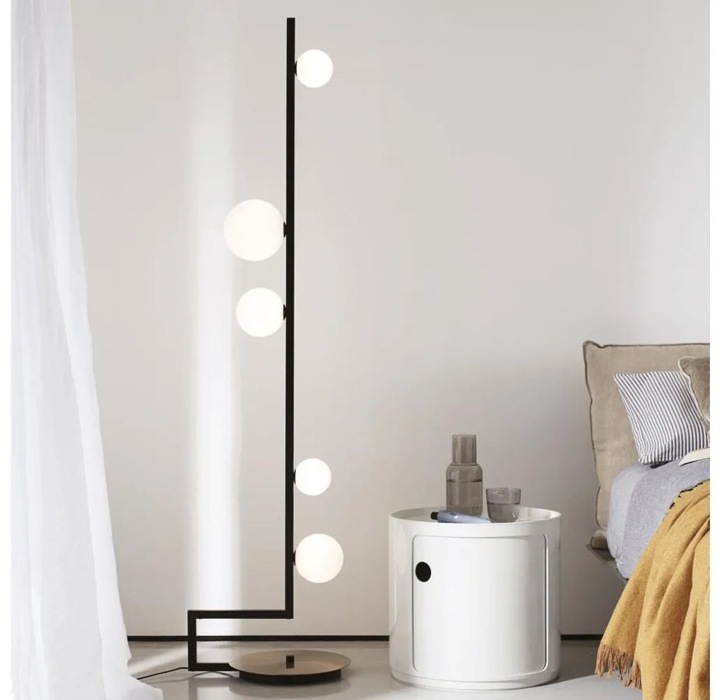 Ideal Lux - LED Állólámpa BIRDS 5xG9/3W/230V fekete/arany