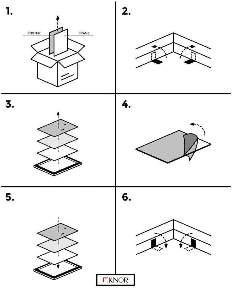 Kép szett 3 db-os 42x52 cm – knor