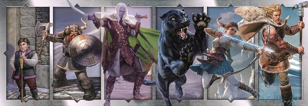 Dungeons & Dragons Blades 1000 db-os panoráma Compact puzzle Clementoni