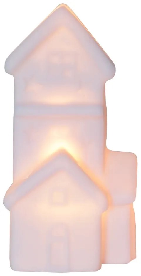 Fehér fénydekoráció készlet karácsonyi mintával 2 db-os Polly – Star Trading