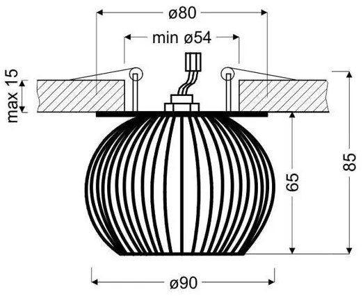Beépíthető spotlámpa SK 93 1xG9/40W/230V fehér