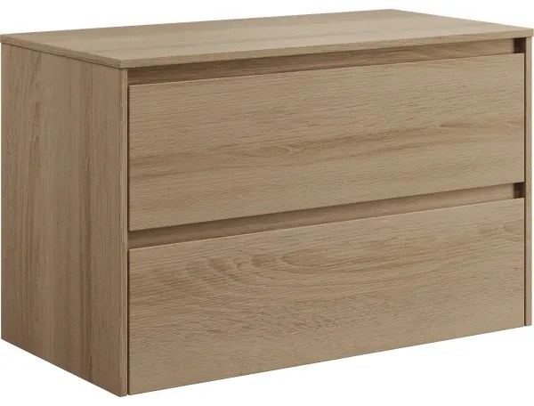 TRONDHEIM fürdőszobai mosdószekrény, 90 cm, tölgy