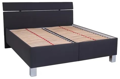 Kárpitozott ágy ágyneműtartóval, matrac nélkül ALIS 160x200 cm antracit