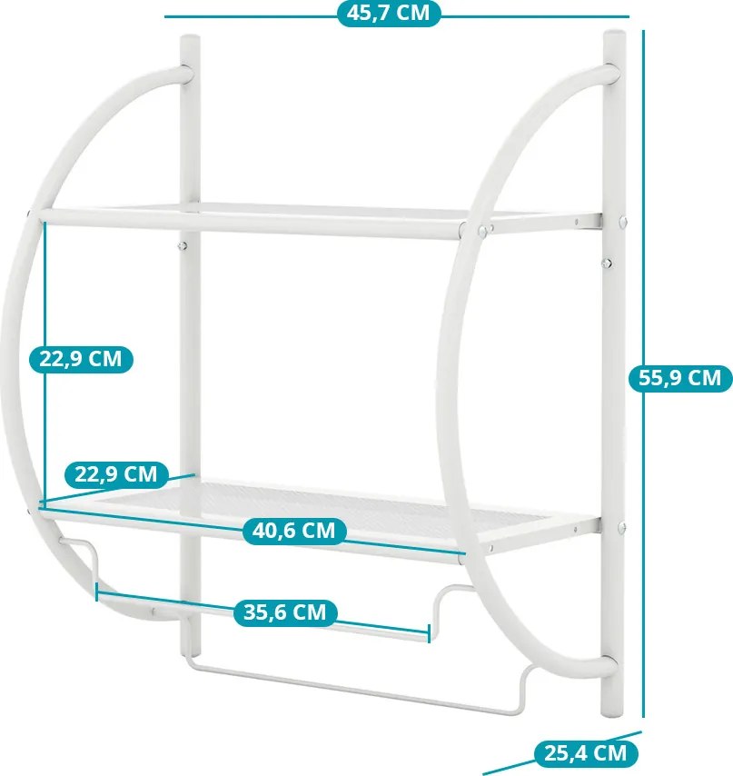 Falra szerelhető törölközőtartó