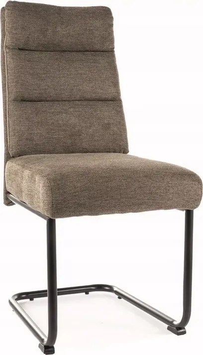 Olivazöld kárpitozott szék kényelmes fogantyúval a nappali étkezőbe Berry