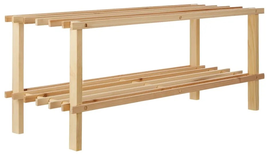 Natúr színű jegenyefenyő cipőtartó – Premier Housewares