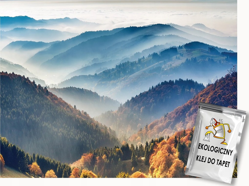 Fotótapéta Flizelina Tájkép Hegyek Erdő Fák Ősz 250x175 ragasztó