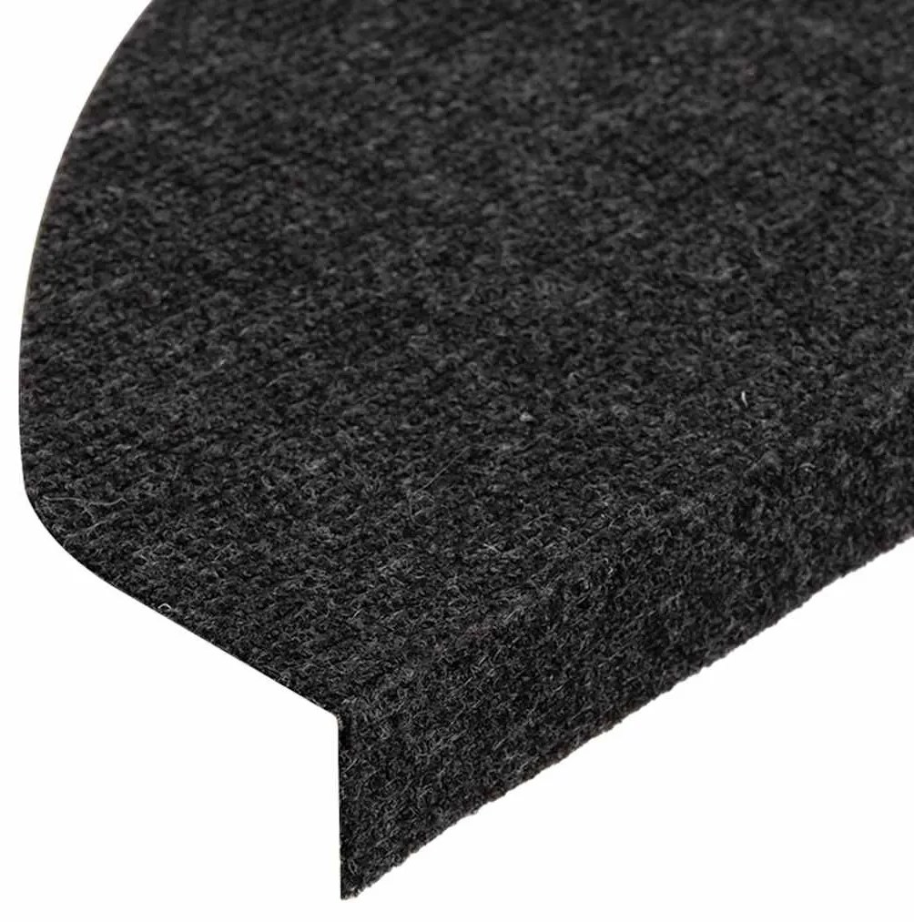 30 db fekete öntapadó lépcsőszőnyeg 65 x 22,5 x 3,5 cm