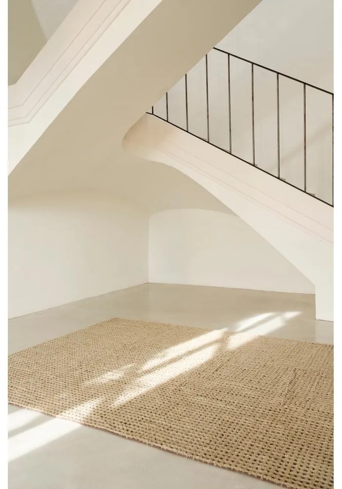 Khaki mosható-kézi szövésű gyapjú szőnyeg 80x140 cm Unexpected Wool – Lorena Canals