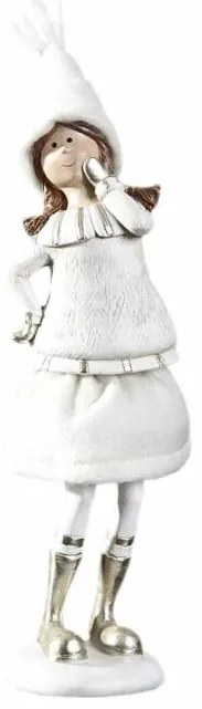Doll karácsonyi figura Fehér 7 x 5 x 22 cm - HS3409