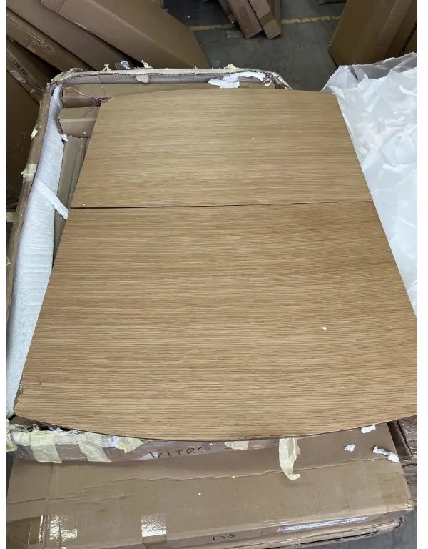 Akciós VITRO II étkezőasztal tölgy dekor asztallappal 120(160)x80, kihúzható II. osztály