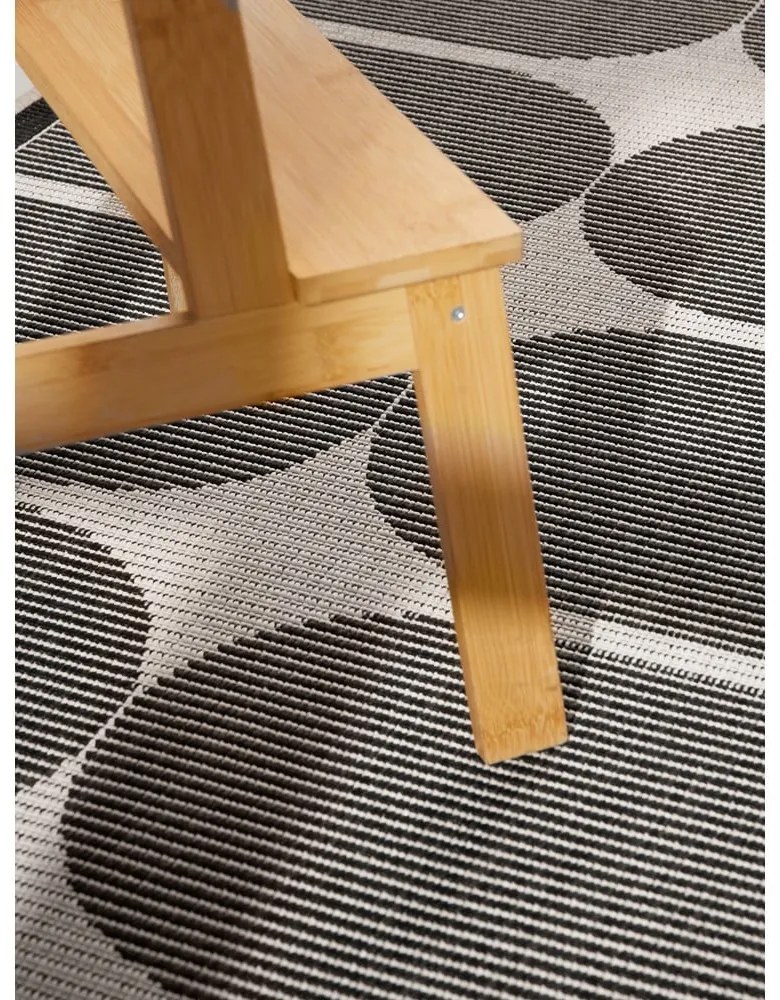 Fekete-fehér kültéri-beltéri futószőnyeg 80x250 cm Duet Bowen – NORTHRUGS