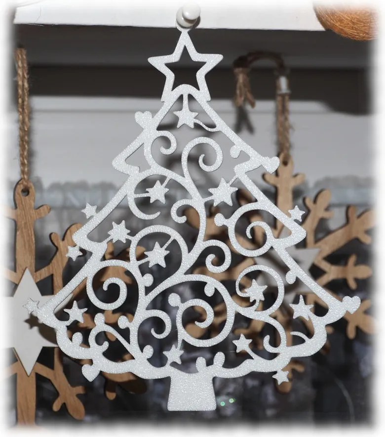 Áttört medál karácsonyi dísz karácsonyfa
