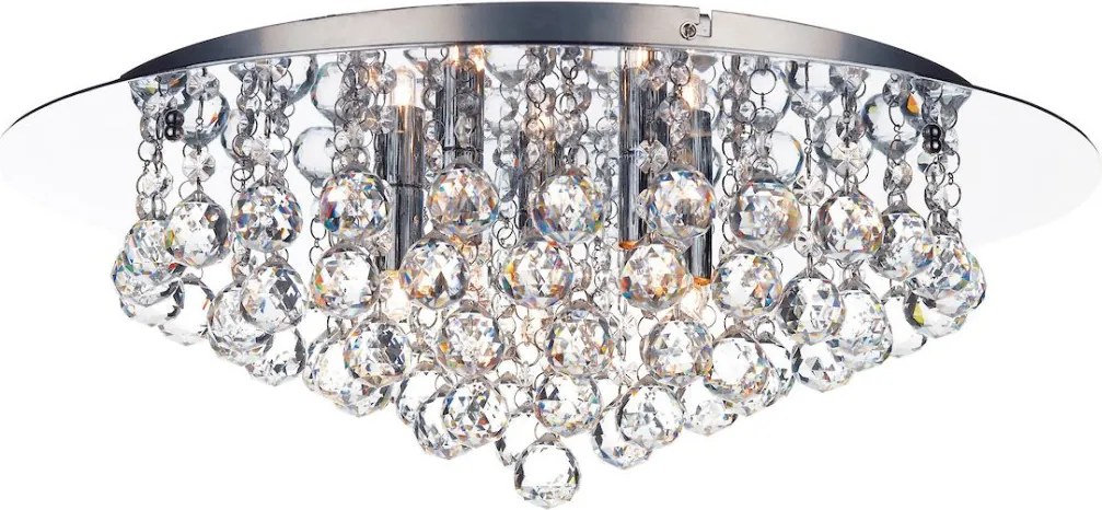 DAR LIGHTING PLU5450 PLUTO Kristály Mennyezeti Lámpa Csiszolt Króm G9 IP20