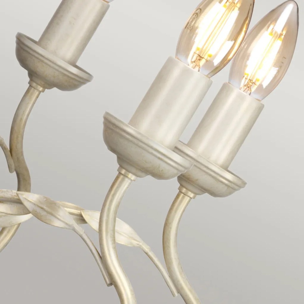ELSTEAD OV8-IVORY-GOLD OLIVIA Provence Csillár Fehér, Ekrü, Arany E14 IP20