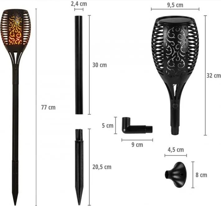 Napelemes világítás 4 db VOLTRONIC® 51x LED