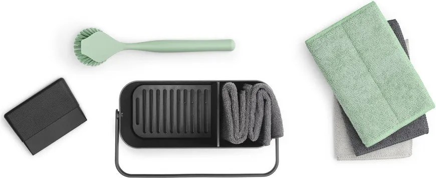 Sötétszürke újrahasznosított műanyag mosogató szett SinkSide – Brabantia