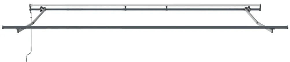 Behúzható napellenző sárga és narancssárga 500 × 350 cm szövet