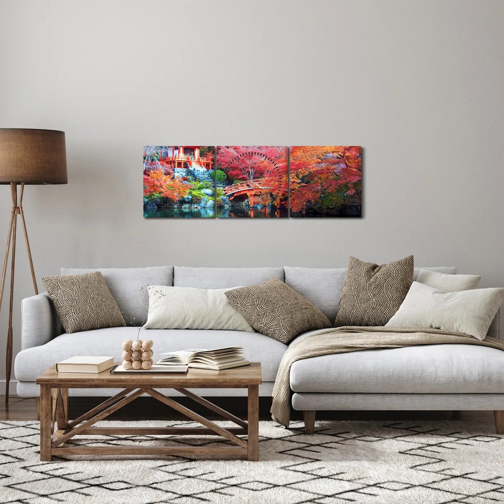 Kép - Keleti táj (órával) (90x30 cm)
