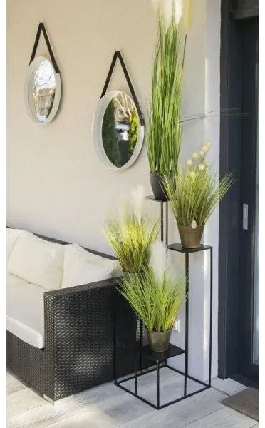 Virágállvány 100x40 cm fekete