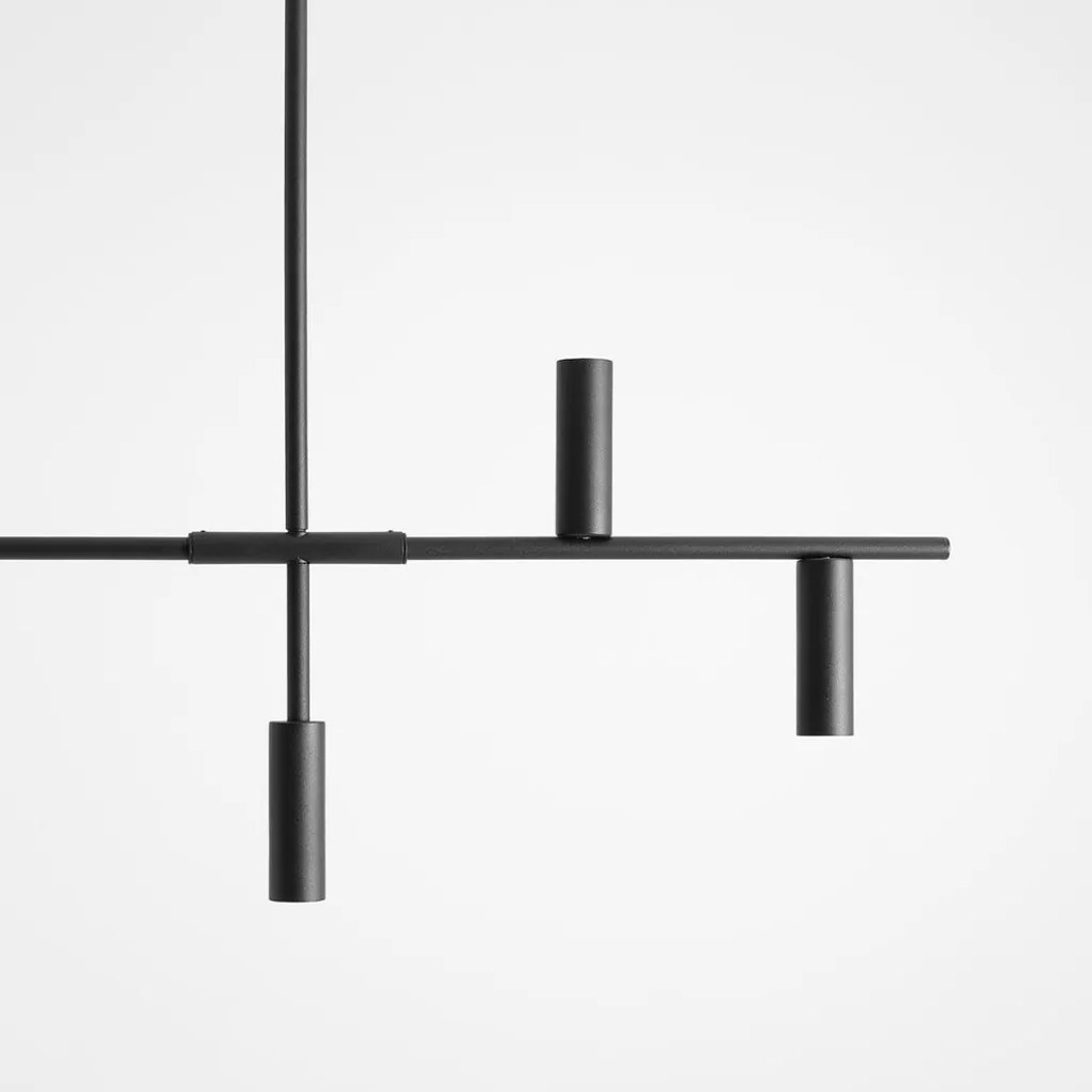 ALDEX 1104K1 TREVEO Többágú Függesztett Lámpa Fekete GU10 mini IP20