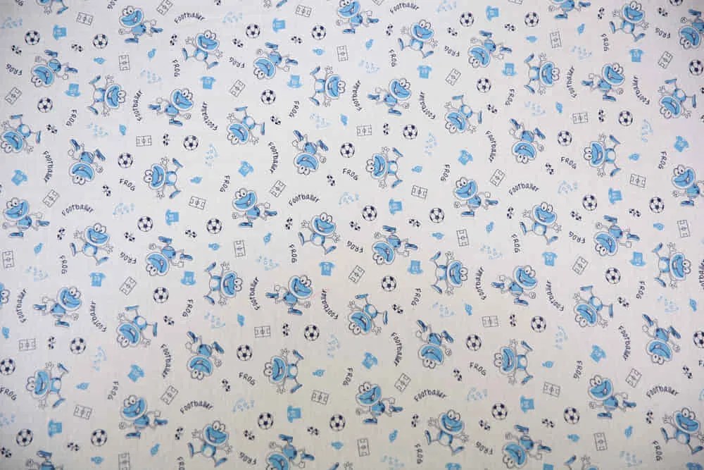 Moni ASTI Óvodai lepedő végnyomott 135x60cm FEHÉR BÉKA