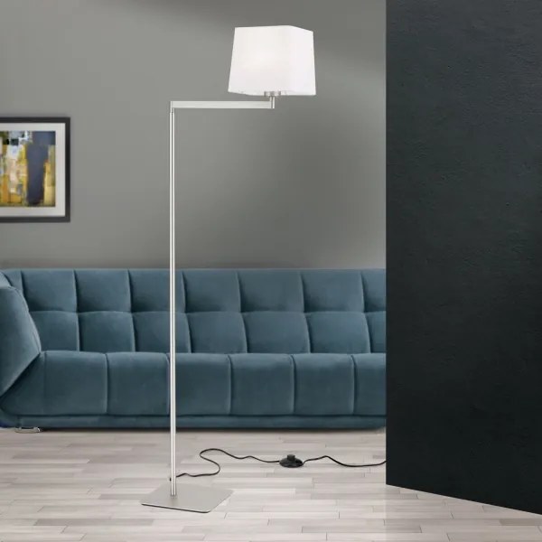 Orion Stl 12-1187/1 - Állólámpa CARLTON 1xE27/40W/230V fehér/matt króm